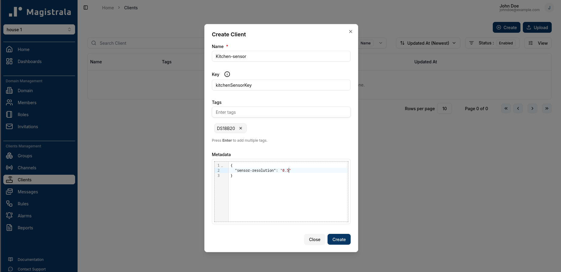 Create Client Modal